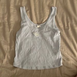Garage ribbed angel tank top